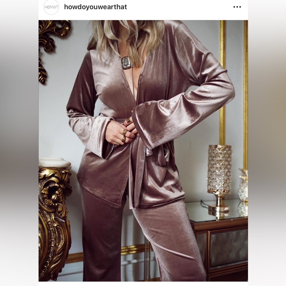 How do you wear that? Velvet set